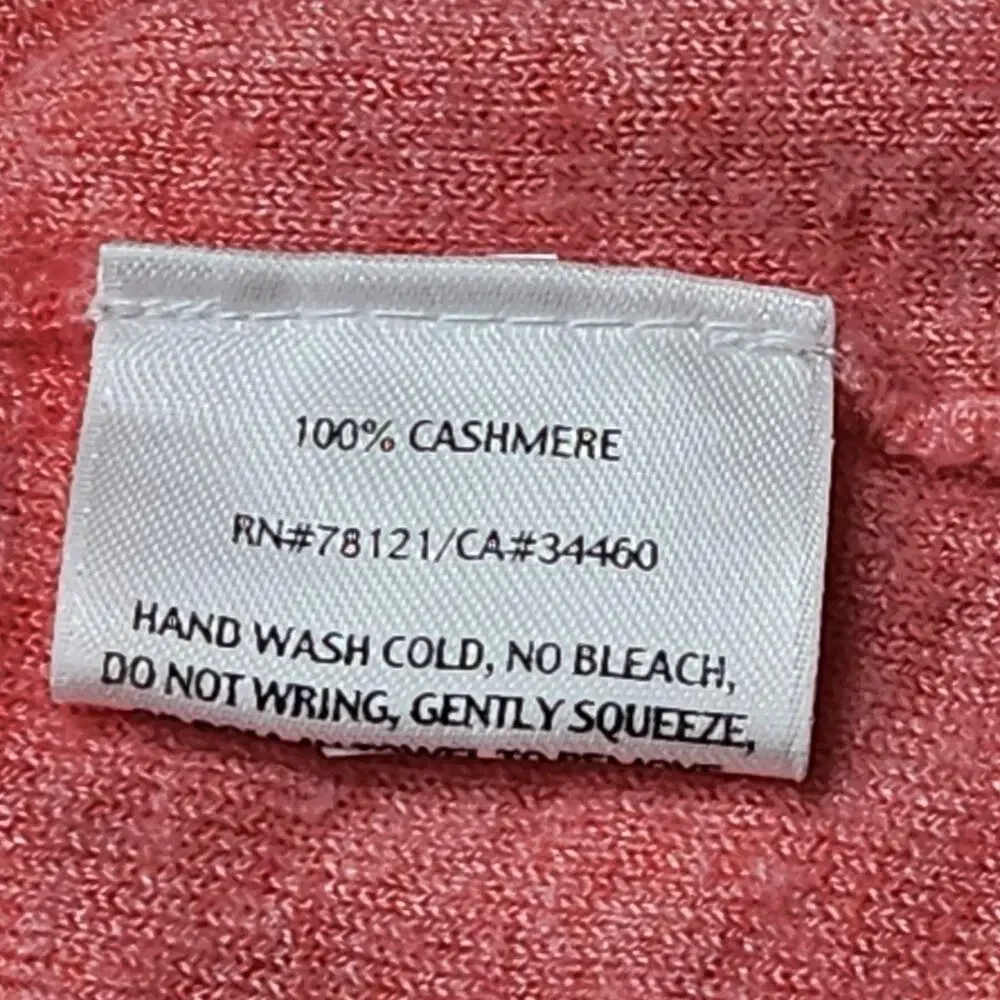 Eileen Fisher Sweater Womens Medium Pink 100% Cashmere Open Cardigan Knit
